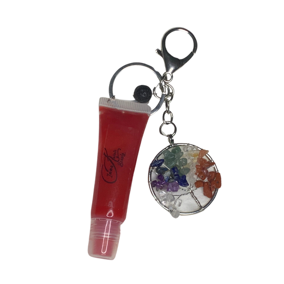 Tree of Life Lipgloss Keychain